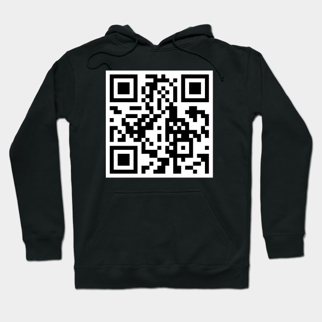 Rick Roll GIF QR Code Hoodie by inotyler